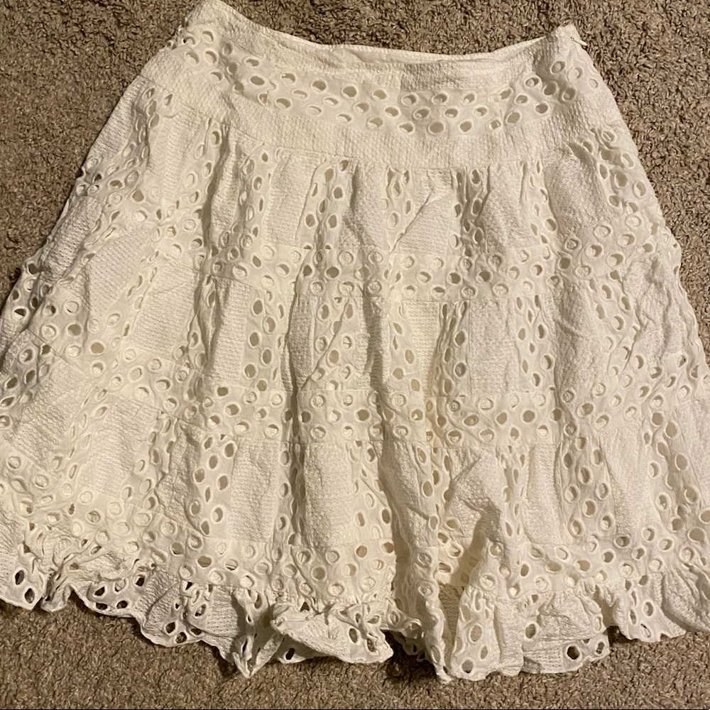 Anna Sui for Anthropologie eyelet skirt. Size M.